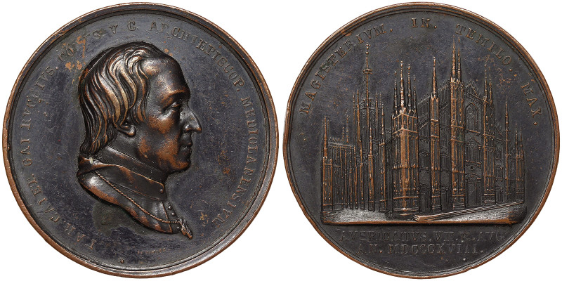 Italian States, Milan, Cardinal Carlo Gaetano II of Gaisruck, Medal, 1818, Nomin...