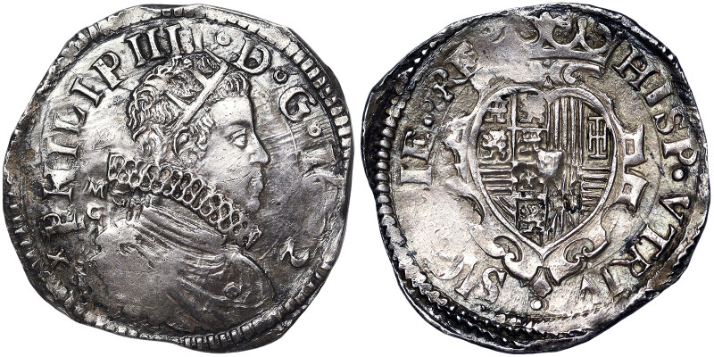 Italian States, Naples, Filippo IV of Spain Tarì, 1622, 5,85 g, MIR 245/3, XF+