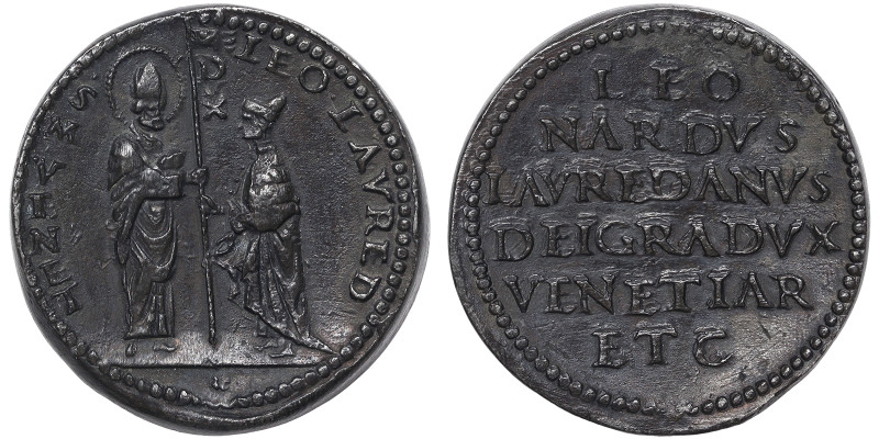 Italian States, Venice, Leonardo Loredan Fantasy Medal, n.d., Ø 37,5 mm. Ae. 42,...