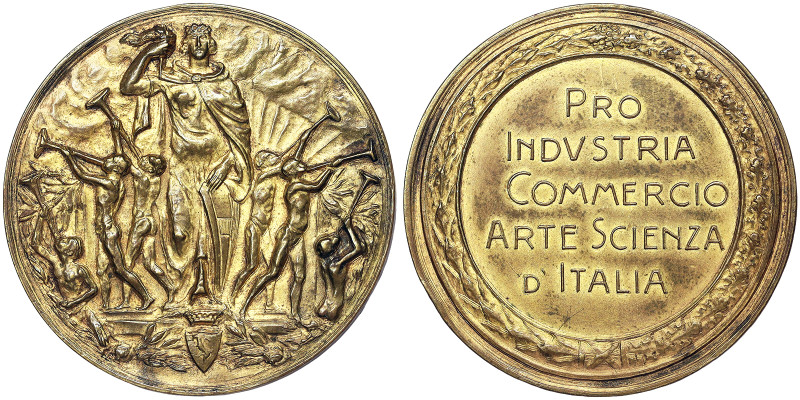 Kingdom of Italy, Vittorio Emanuele III Medal, n.d., Pro industry trade art scie...