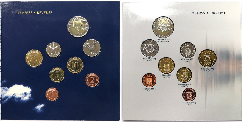 Latvia, Set Various dates: 1992, 2003, 2005. UNC