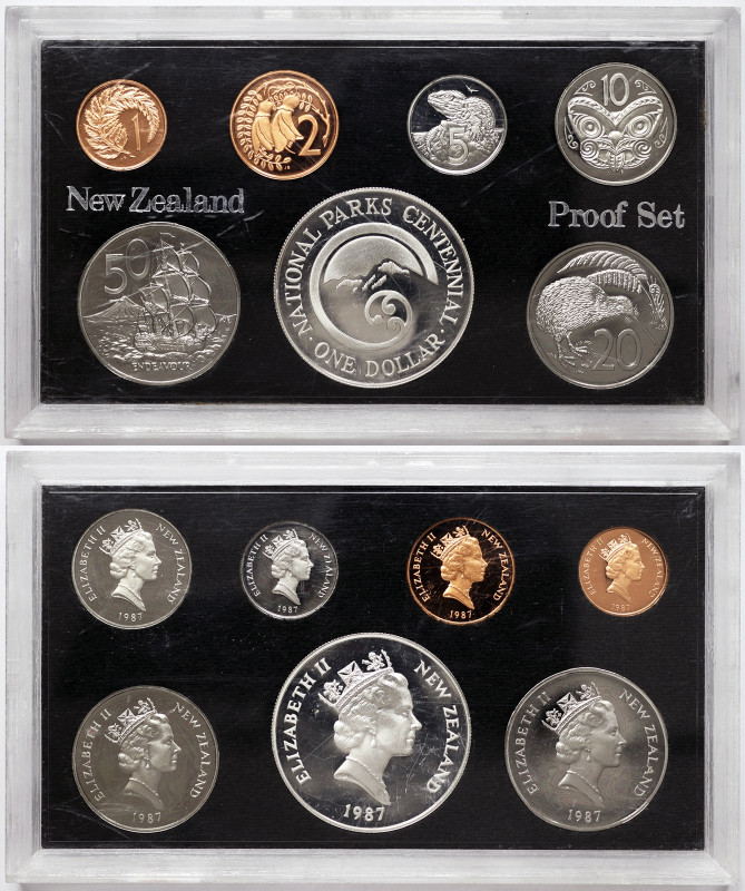 New Zealand, Set, 1987, Ag.925 27,22 g, KM PS29, PROOF