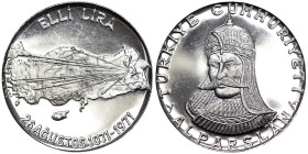 Turkey, 50 Lira, 1971, Ag.830 19,00 g, KM 900, UNC