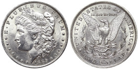 United States, 1 Dollar (Morgan 1878-1921), 1885, New Orleans, Ag.900 26,73 g, KM 110, A.XF