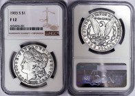 United States, 1 Dollar (Morgan 1878-1921), 1903, San Francisco, Ag.900 26,73 g, Rare, KM 110, NGC F 12