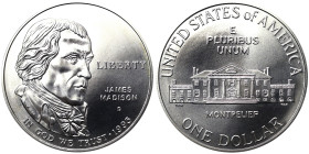United States, 1 Dollar, 1993, Denver, Bill of rights. Ag.900 26,73 g, KM 241, UNC