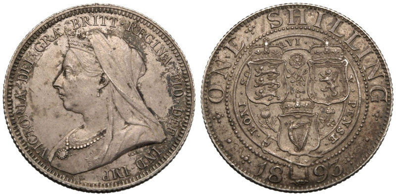 Extremely Fine | GREAT BRITAIN. Victoria. 
Silver Shilling, 1893. 
VICTORIA&mi...
