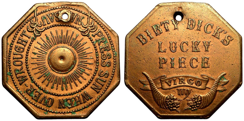 About Extremely Fine. Some verdigris, pierced | BAHAMAS. Nassau. 
Copper Good L...