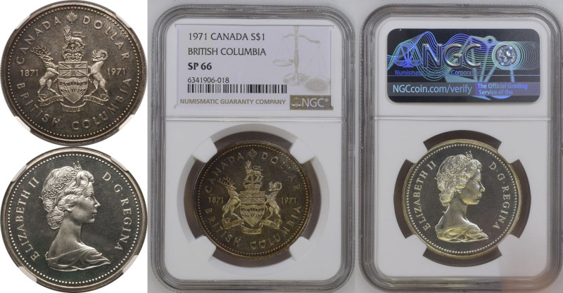 SP 66 | CANADA. BRITISH COLUMBIA. Elizabeth II, 1952-2022. 
Silver 1 Dollar, 19...
