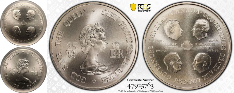 MS69 | CANADA. Elizabeth II, 1952-2022. 
Copper-nickel Medal, 1977. Royal Canad...