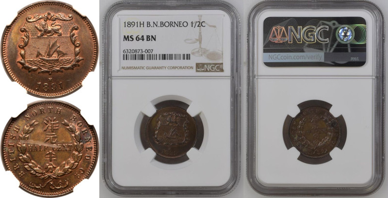 MS 64 BN | MALAYSIA. BRITISH NORTH BORNEO. British North Borneo Company. 
Bronz...