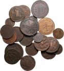 Fine to Almost Extremely Fine grades. A very scarce mix worthy of attenntion | RUSSIA. 
 Mixed lot of 26 scarce copper Kopek denominations, Circa 180...