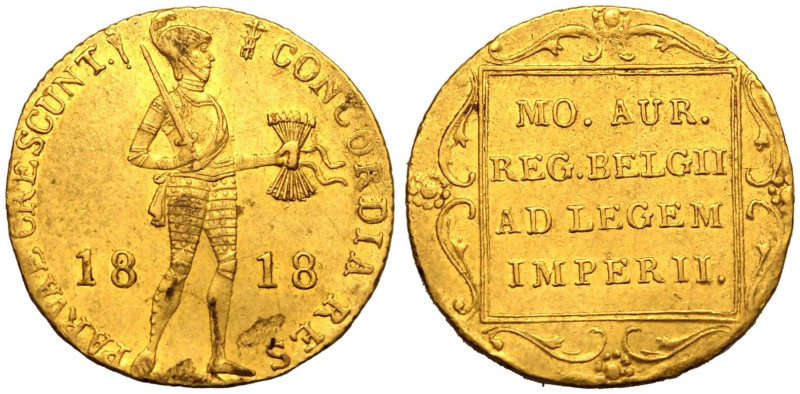 Good very fine | NETHERLANDS. Willem I, 1813-15. 
Gold Ducat, 1818. Utrecht. 
...