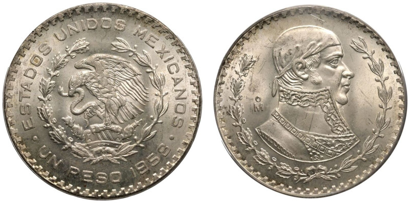ANACS MS66 | MEXICO. United Mexican States/Mexican Republic, 1823-date. 
Billon...