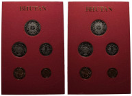 Choice Proofs | BHUTAN. Jigme Singye. 
 Proof Year Sets of 5 coins, 1979. 

Complete with original card outer packaging. 
Choice Proofs. 

Refer...