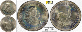 PR66 | SOUTH AFRICA. Republic, 1961-date. 
Silver 50 Cents, 1962. Pretoria. Proof. 
1st decimal series
Central bust of Jan Van Riebeeck, legend aro...