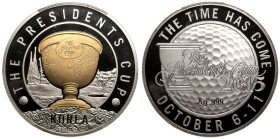 PR69 DCAM | SOUTH KOREA. Republic, 1948-date. 
Silver Medal, 2015. 
2015 marks the first time ever that Asia has hosted the Presidents Cup, taking p...
