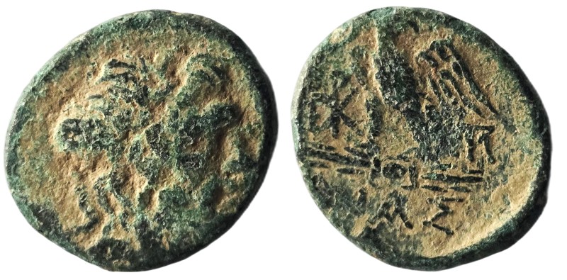 BITHYNIA. Dia.(Circa 85-65 BC).Ae.

Obv : Laureate head of Zeus to right.

R...