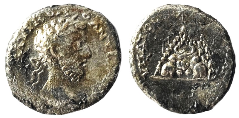 Commodus. (177-192 AD) AR Drachm. Cappadocia. Caesaraea-Eusebia. Obv: laureate b...