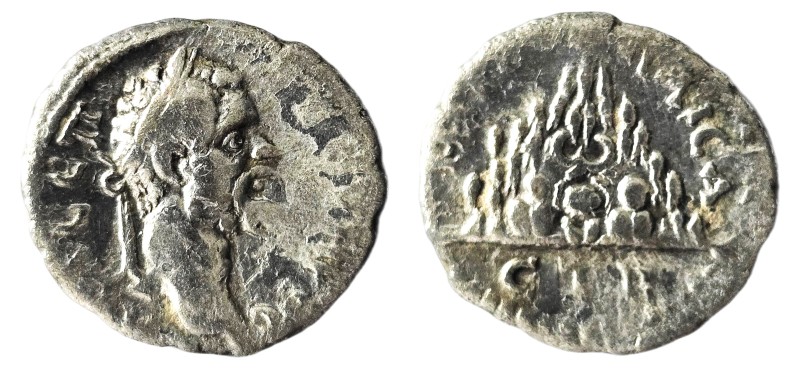 Septimius Severus. (193-211 AD) AR Drachm. Cappadocia. Caesaraea-Eusebia. Obv: l...