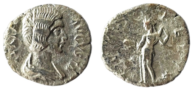 Julia Domna. (193-217 AD) AR Denar. Rome. 18mm, 2,15g