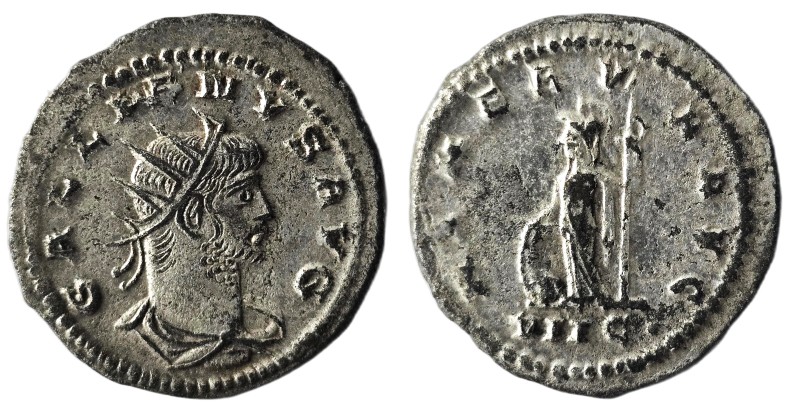 Gallienus. (264 AD) AR Antoninianus. Weight : 3.88 Gr Diameter : 21.57 mm