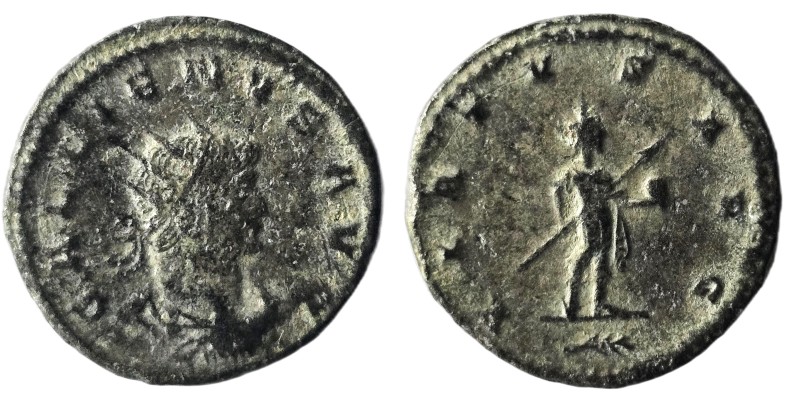 Gallienus. (264 AD) AR Antoninianus. Weight : 3.60 Gr Diameter : 21.08 mm