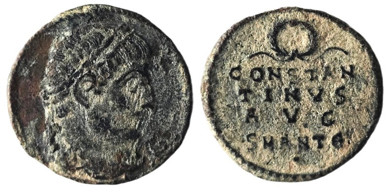 Constantinus I. (307-337 AD). Follis. Antioch. Obv: laureate bust of Constantinu...