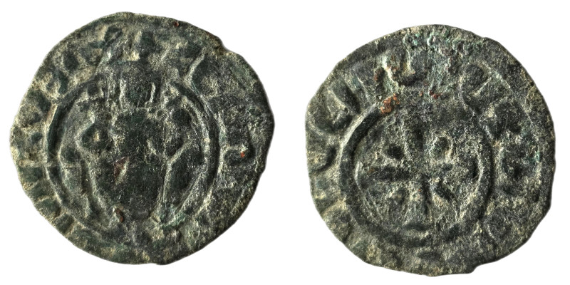 CILICIAN ARMENIA.Hetoum I (1226-1270). Sis.Tank.

Obv : King seated facing on ...