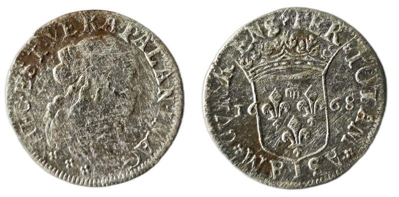 Maria Maddalena Centurioni Malaspina 1666-1671 Luigino, 1668, AG Weight : 1.83 G...