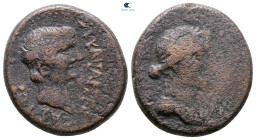 Macedon. Thessalonica. Tiberius and Livia AD 14-37. Bronze Æ