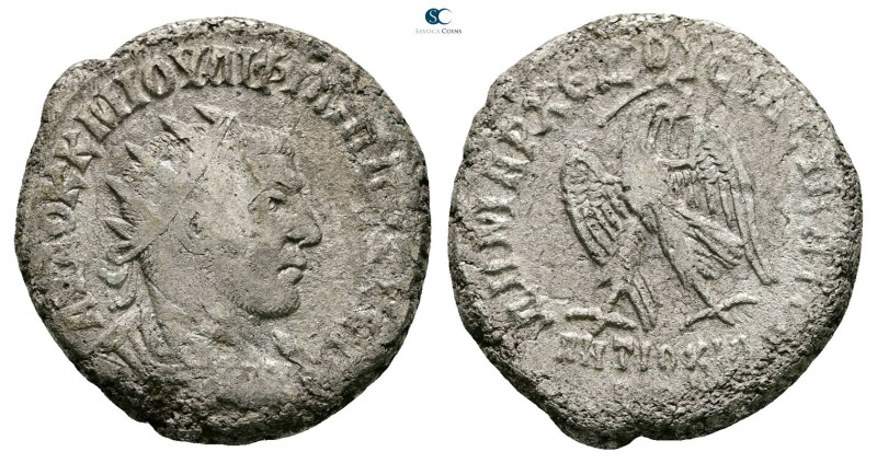 Seleucis and Pieria. Antioch. Philip I Arab AD 244-249. 
Billon-Tetradrachm

...