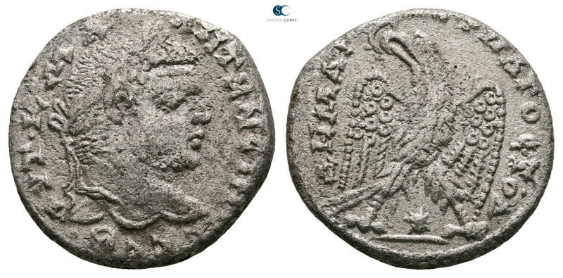 Seleucis and Pieria. Laodicea ad Mare. Caracalla AD 198-217. 
Billon-Tetradrach...