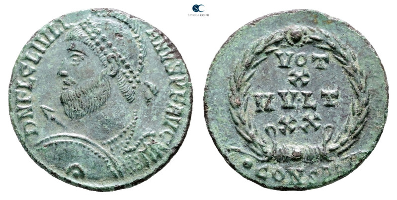 Julian II Apostate AD 360-363. Constantinople
Follis Æ

19 mm, 3,07 g



...