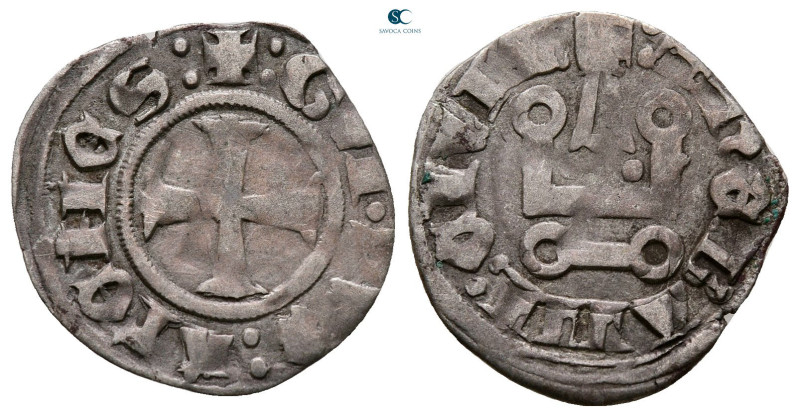 Principality of Achaea. Gui II de La Roche AD 1287-1308. 
Denier Tournois BI
...