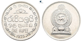 Ceylon.  AD 1975. 1 Rupee 1975