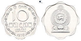 Ceylon.  AD 1978. 10 Cents 1978