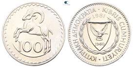 Cyprus.  AD 1981. 100 Mils 1981