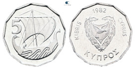 Cyprus.  AD 1982. 5 Fils 1982