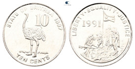 Eritrea.  AD 1997. 10 Cents 1997