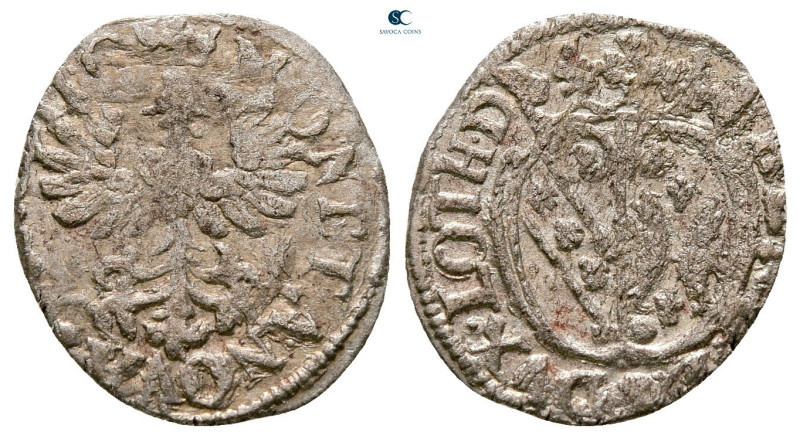 France. Nancy (Lorraine) AD 1608-1624. 
Denier BI

17 mm, 0,85 g



Very ...