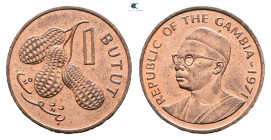 Gambia.  AD 1971. 1 Butut 1971