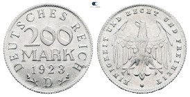 Germany.  AD 1923. 200 Mark 1923 D