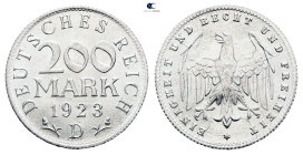 Germany.  AD 1923. 200 Mark 1923 D