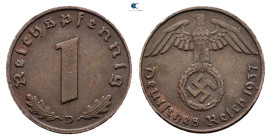 Germany.  AD 1937. 1 Reichspfennig 1937 D