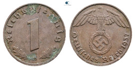 Germany.  AD 1937. 1 Reichspfennig 1937 D