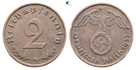 Germany.  AD 1937. 2 Reichspfennig 1937 A