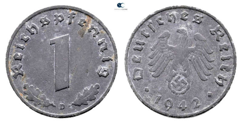 Germany. AD 1942. 
1 Reichspfennig 1942 D

 mm, 1,8 g



Very Fine