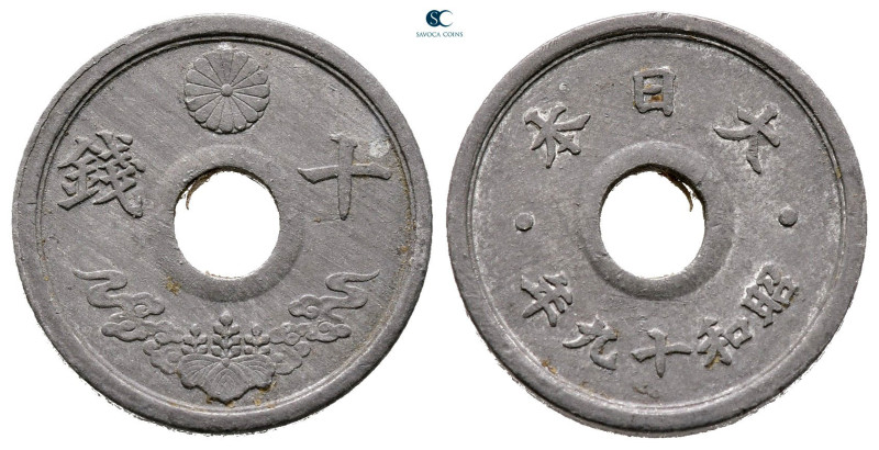 Japan. Hirohito (Showa) AD 1926-1989. Year 19
10 Sen Sn 1944

20 mm, 2,40 g
...