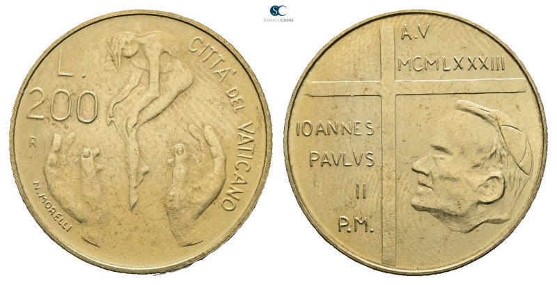 Vatikan. AD 1983. 
200 Lire 1983

 mm, 5 g



Mint State